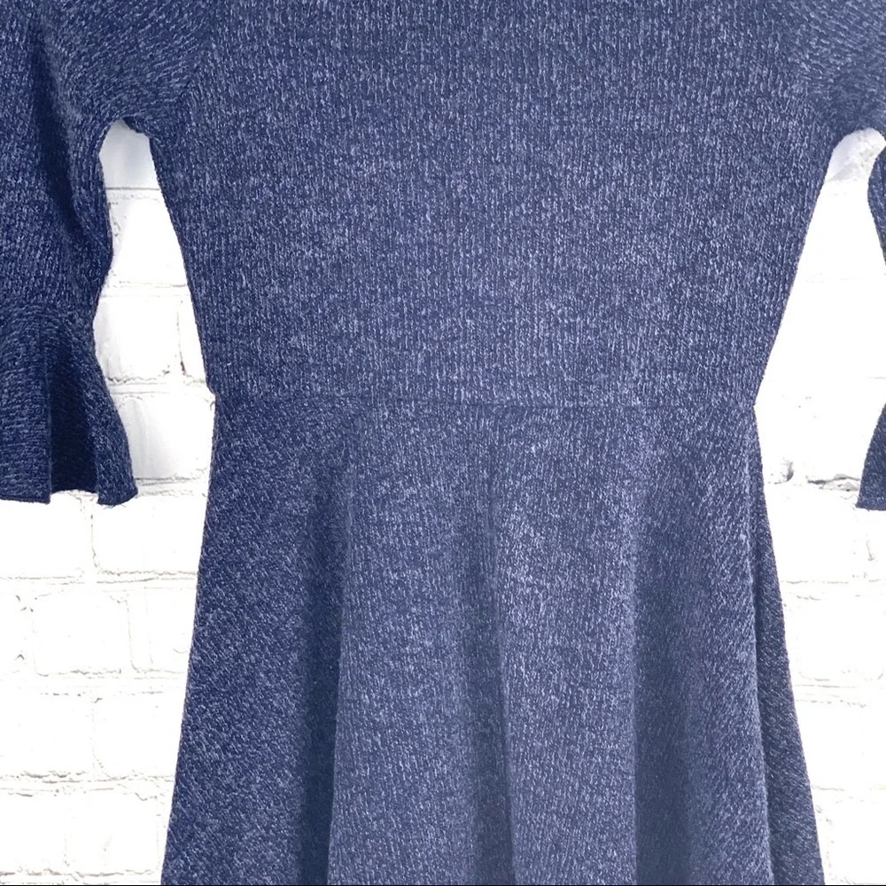 new-zunie 3/4 Length BellSleeve Sweater Knit Dress - Picture 11 of 16